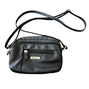 MultiSac Womens Black Crossbody Purse